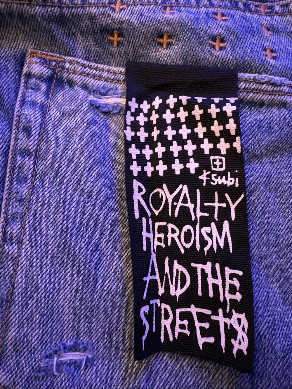 Ksubi Light Blue Denim Men’s Jeans with Branded Tab